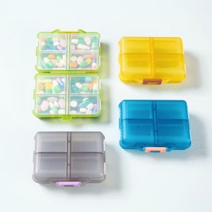 OEM Portable Eco-Friendly Folding Modern Travel Medicine Box 8 Compartments 3-5 Days Weekly Pill Organizer Plastic Storage Box