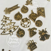 Frohe Weihnachten Cake Topper Set Acryl Glitter Gold Weihnachts mann Alles Gute zum Geburtstag Cupcake Topper Kinder Geschenk Weihnachten Dessert Dekoration