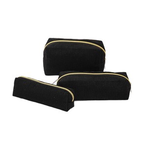 <span class=keywords><strong>Pochette</strong></span> per Trucchi in Velluto a Coste Personalizzabile con Logo, Basso MOQ, 3 Misure, <span class=keywords><strong>Organizer</strong></span> da Viaggio per Articoli da Toeletta da Ragazza, Borsa Cosmetica Morbida con Cerniera in Peluche Corto - Product Image 5