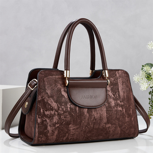 Trendy Single <b>Strap</b> Crossbody <b>Shoulder</b> Handbag for Middle-Aged Mother's Use PU Material Zipper Closure - Product Image 5