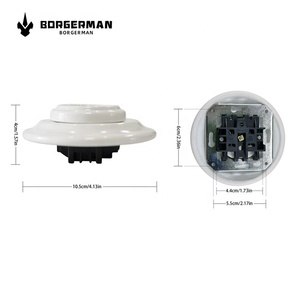 Borgerman Vente en Gros, <span class=keywords><strong>Prise</strong></span> Murale Électrique à Encastrer en <span class=keywords><strong>Porcelaine</strong></span> Française pour la Maison, Prises Européennes en Céramique - Product Image 5