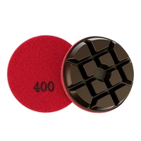 Tampons de polissage diamantés à liant résineux haute densité 80/100 mm, épaisseur 10 mm, utilisation humide/sèche pour granit et marbre