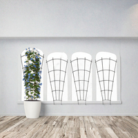 Enrejado de Diamantes para Jardín, Expandible, Soporte para Plantas Trepadoras, 180 x 32 cm, Blanco, Premium para Exteriores