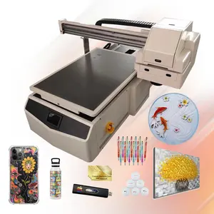 Digitale Mini Imprima nte Etikette Autocolante Logo A1 6090 UV-Drucker maschine für PVC-Marmorplatte