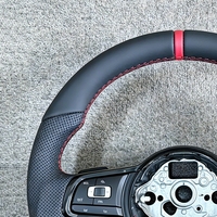 Volant semi-cuir sans boutons R Line pour Volkswagen VW Golf 6 7 7.5 MK 6 7 7.5 GTE R Polo GTI Polo Passat CC B8 Jetta