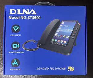 Téléphone de bureau intelligent Android DLNA 7" ZT8600, point d'accès Wi-Fi, écran tactile, téléphone <span class=keywords><strong>filaire</strong></span> <span class=keywords><strong>avec</strong></span> <span class=keywords><strong>carte</strong></span> <span class=keywords><strong>SIM</strong></span> - Product Image 4