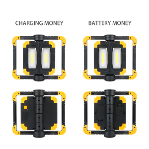 <span class=keywords><strong>Lampe</strong></span> <span class=keywords><strong>de</strong></span> travail LED COB rechargeable, projecteur pliable portable, <span class=keywords><strong>lampe</strong></span> <span class=keywords><strong>de</strong></span> travail extérieure réglable sans fil USB, étanche - Product Image 2