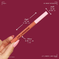 Crayon à lèvres longue tenue, effet soyeux, pointe feutre de précision, résistant à l'eau et aux transferts, longue durée toute la journée
