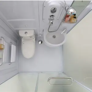 XNCP Customizable Luxury Prefab Bathroom Unit Large Integrated Modular Device With Shower Room Toilet Basin