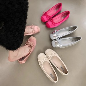 Women's Flat Versatile Bow-Tie Ballet Flats 2026 New Spring/Summer French-Style Commuter <b>Shoes</b> Elegant Comfortable Flats - Product Image 2