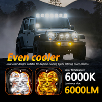 Feux de brouillard LED tout-terrain Zhenxin 4x4 UTV à montage sur toit, kit modulaire connectable 560W 8000 Lumens 12-24V Garantie 2 ans