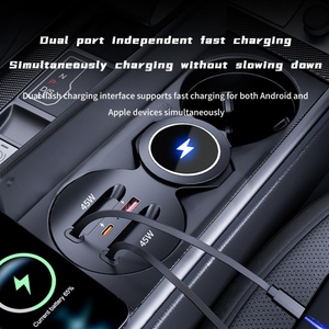Station de charge rapide sans fil et filaire pour voiture, adaptée aux Audi A6/A7/A7L, modification et mise à niveau de la voiture, 2019-2026 - Product Image 4