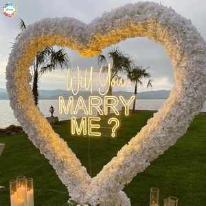 IPixel personalizado Marry Me LED diseño de neón <span class=keywords><strong>para</strong></span> <span class=keywords><strong>parejas</strong></span> amantes regalos boda Will You Marry Me Wall Art Led Signs luces de neón - Product Image 2