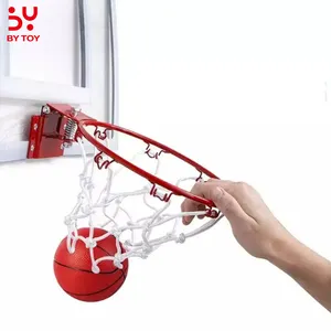 Permainan Dalam Ruangan Anak-anak Aro De Baloncesto Mini Basket Hoop Pro Papan Dunk untuk Pintu & Dinding dengan Aksesoris Lengkap