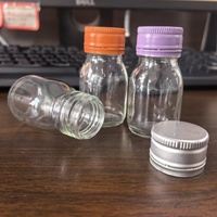 Bouteilles en verre transparent mini de 30 ml 40 g à prix abordable pour jus, shots, boissons énergisantes, aliments en conserve et bonbons avec bouchon en aluminium (qualité alimentaire)