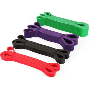 Équipement sportif, bandes de résistance en latex naturel de 4,5 mm d'épaisseur, boucles - Product Image 1