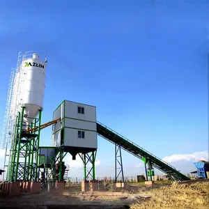 Automatische 60 m3/h Fertig misch beton mischa nlage Tragbare Hzs 60 Mobile Fertig beton mischa nlage in China Ägypten Zum Verkauf