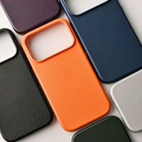 Casing Ponsel Kulit dengan Tombol Animasi Magnetik AI untuk iPhone 17 18 Pro/17 18 Pro Max, Mendukung Pengisian Daya Nirkabel dan Tombol Kamera
