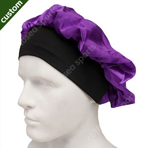 <span class=keywords><strong>Bonnet</strong></span> de <span class=keywords><strong>Nuit</strong></span> en Satin Soyeux Tendance de Luxe pour <span class=keywords><strong>Cheveux</strong></span> Ondulés, <span class=keywords><strong>Protection</strong></span> Capillaire Extensible, Vente en Gros Direct Usine - Product Image 3