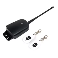 Commutateur de télécommande sans fil 12V/24V 433Mhz avec 2 canaux et 2 pièces deux touches fonction automatique Code fixe et roulant
