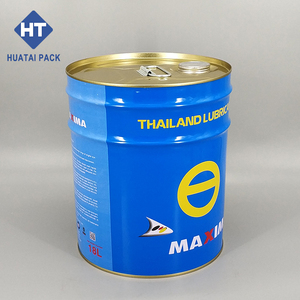 Seau d'huile lubrifiant en métal de 20 litres seau à peinture en étain seau à huile à dessus fermé baril à tête serrée avec couvercle à bec flexible - Product Image 3