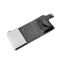 Portefeuille Homme en Cuir et Alliage d'Aluminium Anti-RFID Fangshui Business-Up, Clip à Fermeture Éclair, Logo Personnalisable, Carte de Crédit - Meilleure Vente