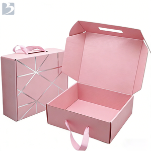 Boîtes en <span class=keywords><strong>carton</strong></span> personnalisées de grande taille pour emballer des sweats à capuche, des vêtements, des chapeaux, des chaussures, des colis en <span class=keywords><strong>carton</strong></span> ondulé pour l'expédition, des boîtes d'emballage roses - Product Image 3