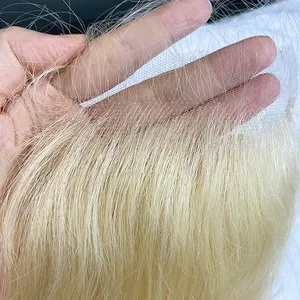 Необработанные человеческие волосы необработанные индийские волосы 613 5A класс Remy волосы 4*4 закрытие Hd швейцарское кружево