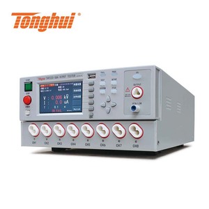 เครื่องทดสอบความทนทานไฟฟ้ากระแสสลับและกระแสตรง Tonghui TH9320S8 แบบ 8 ช่องสัญญาณ 0.05kV 6.00kV พร้อมอุปกรณ์ทดสอบความต้านทานฉนวน - Product Image 5