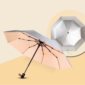 Women's New Design Automatic Folding UV Umbrella for Summer Rainy Days Compact Travel Plastic Handle Wholesale Promotion