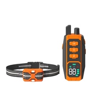 300m Fernbedienungs-Hundetrainingshalsband mit LED-Anzeige, IP67 Wasserdicht, >20 Stunden Akkulaufzeit, Bellkontrolle, Ton/Vibration/Nachtlicht