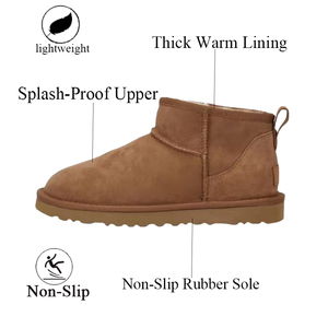 Vendita diretta in fabbrica piattaforma invernale Mini stivale da <span class=keywords><strong>donna</strong></span> stivale corto antiscivolo foderato in lana foderato <span class=keywords><strong>scarpe</strong></span> da neve - Product Image 2