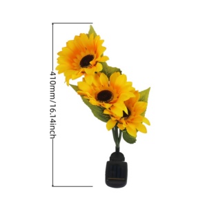 พลังงานแสงอาทิตย์ทานตะวันไฟสวนกลางแจ้งทางเดินในสวนโรงแรมดอกไม้ภูมิทัศน์ภูมิทัศน์ภูมิทัศน์ภูมิทัศน์ IP44กันน้ำ - Product Image 5