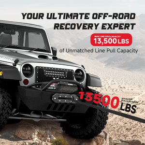 Ambull Factory <span class=keywords><strong>4X4</strong></span> tout-terrain 13500 LBS <span class=keywords><strong>Treuil</strong></span> de remorque <span class=keywords><strong>Treuil</strong></span> électrique ATV Corde synthétique avec télécommande pour voiture - Product Image 2