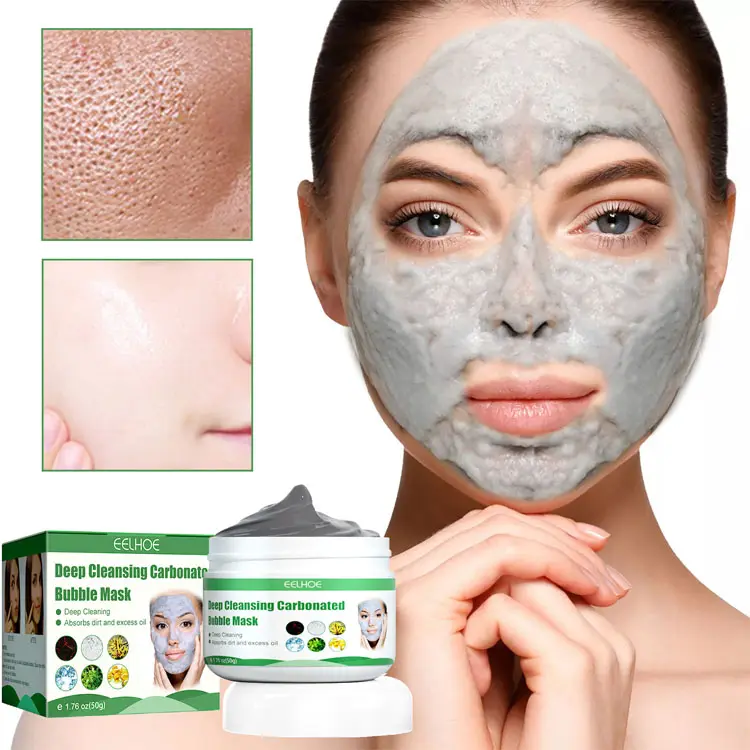 Nieuwe 50G Diepe Reiniging Koolzuurhoudende Bubble Masker Hydraterende Facial Anti Acne Olie Controle Klei Masker Modder Schoonheid Gezichtsverzorging gezichtsmasker