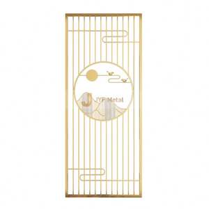 Panneaux décoratifs muraux imperméables et durables en acier inoxydable découpé au laser, écran métallique translucide, installation facile - Product Image 4