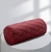 Coussin de tête cylindrique en cuir premium pour voiture, soutien cervical en mousse à mémoire de forme, respirant toutes saisons, universel, vente en gros