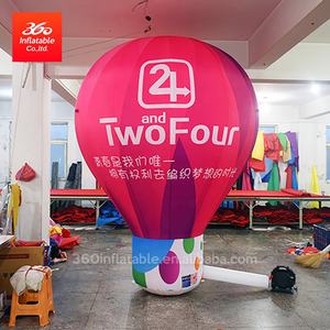 360 ballon de publicité extérieure de boule de <span class=keywords><strong>Fuchsia</strong></span> rose gonflable personnalisé avec des gonflables géants d'accessoire de ventilateur pour des décorations - Product Image 4