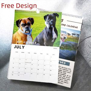 Custom Yearly Advertising Promotional 2025 Spiral Paper <b>Wall</b> Calendar Printing <b>Desk</b> - Product Image 3