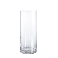 Vente en gros de grands vases en verre transparent personnalisés, design de cylindre contemporain et élégant pour les décorations de mariage, type de glaçure transparente