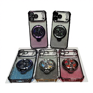 Custodia per Telefono Antiurto con Protezione a 360°, Glitterata, con Supporto Girevole per Red Rice K90PROMAX Champion - Product Image 1