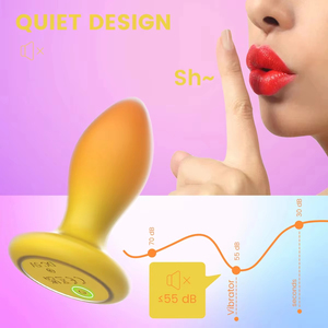 Adult Wireless <b>Remote</b> Control Butt Plug Anal Sex Toy with 10-Frequency <b>Vibration</b> IPx6 Waterproof Eco-Friendly Silent Design - Product Image 6