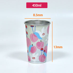 Custom <strong>Cup</strong> <strong>Edible</strong> Reusable High Quality Tequila <strong>Coffee</strong> <strong>Cup</strong> with logo 450ml Cold Color-changing Aluminium <strong>Cup</strong> - Product Image 5