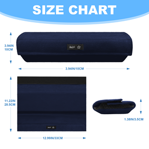 Pair of Woven Memory <b>Foam</b> Wheelchair Armrest Covers, Ergonomic Body-Fit <b>Pads</b>, Non-Washable - Product Image 2