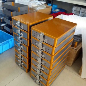 Caja de esterilización para instrumentos laparoscópicos de aleación de aluminio, caja de esterilización para ureteroscopio, instrumento quirúrgico para senos paranasales - Product Image 2
