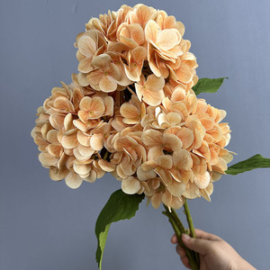 BF-HG09 2026 Single Stem Real Touch Pink <strong>Artificial</strong> Hydrangeas <strong>Flowers</strong> for Wedding Home Decoration - Product Image 4