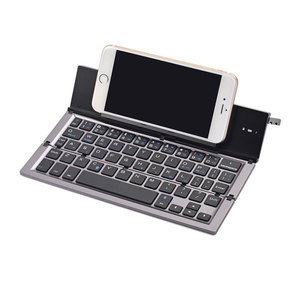 Universelle Dreifach-Faltbare Bluetooth-Tastatur aus Aluminiumlegierung für iOS, Android und Windows Mobiltelefone und Tablets - Product Image 4