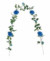 Vente en gros rose artificielle en plastique fleur de soie vigne pour climatisation tuyau décoration plafond plante mur décoration de mariage