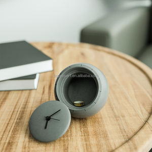 Cuarzo <span class=keywords><strong>de</strong></span> precisión <span class=keywords><strong>de</strong></span> una sola <span class=keywords><strong>cara</strong></span> contemporánea, Media Esfera <span class=keywords><strong>de</strong></span> hormigón moderno, colgante <span class=keywords><strong>de</strong></span> elegante reloj Metal, decoración <span class=keywords><strong>de</strong></span> escritorio elegante - Product Image 2