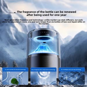 Diffuseur d'arômes intelligent pour voiture Cloud Wonder, machine d'aromathérapie haut de gamme, vaporisation automatique, <span class=keywords><strong>parfum</strong></span> haut de gamme - Product Image 4